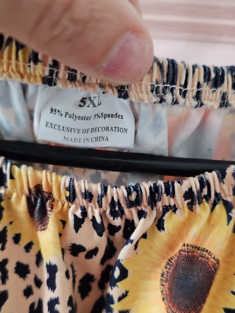 Girls Sunflower Leopard Print Peplum Top and Black Sunflower Leggings Set